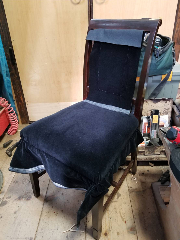 アンティークチェア修理　椅子　座面　破損　張替　リフォーム