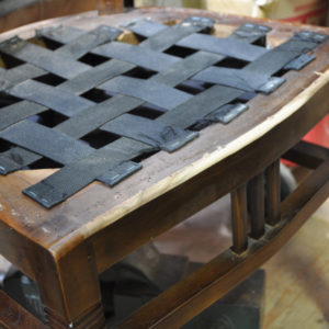 椅子張り替え　リフォーム　布張り　ダイニングチェア