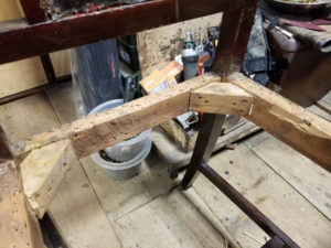 アンティークチェア修理　椅子　座面　破損　張替　リフォーム